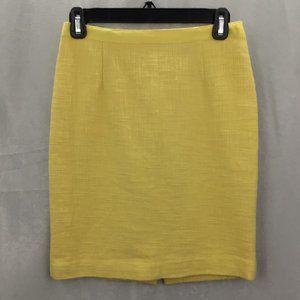 Banana Republic Women's Petite Tweed Skirt Yellow Size 00P